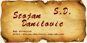 Stojan Danilović vizit kartica
